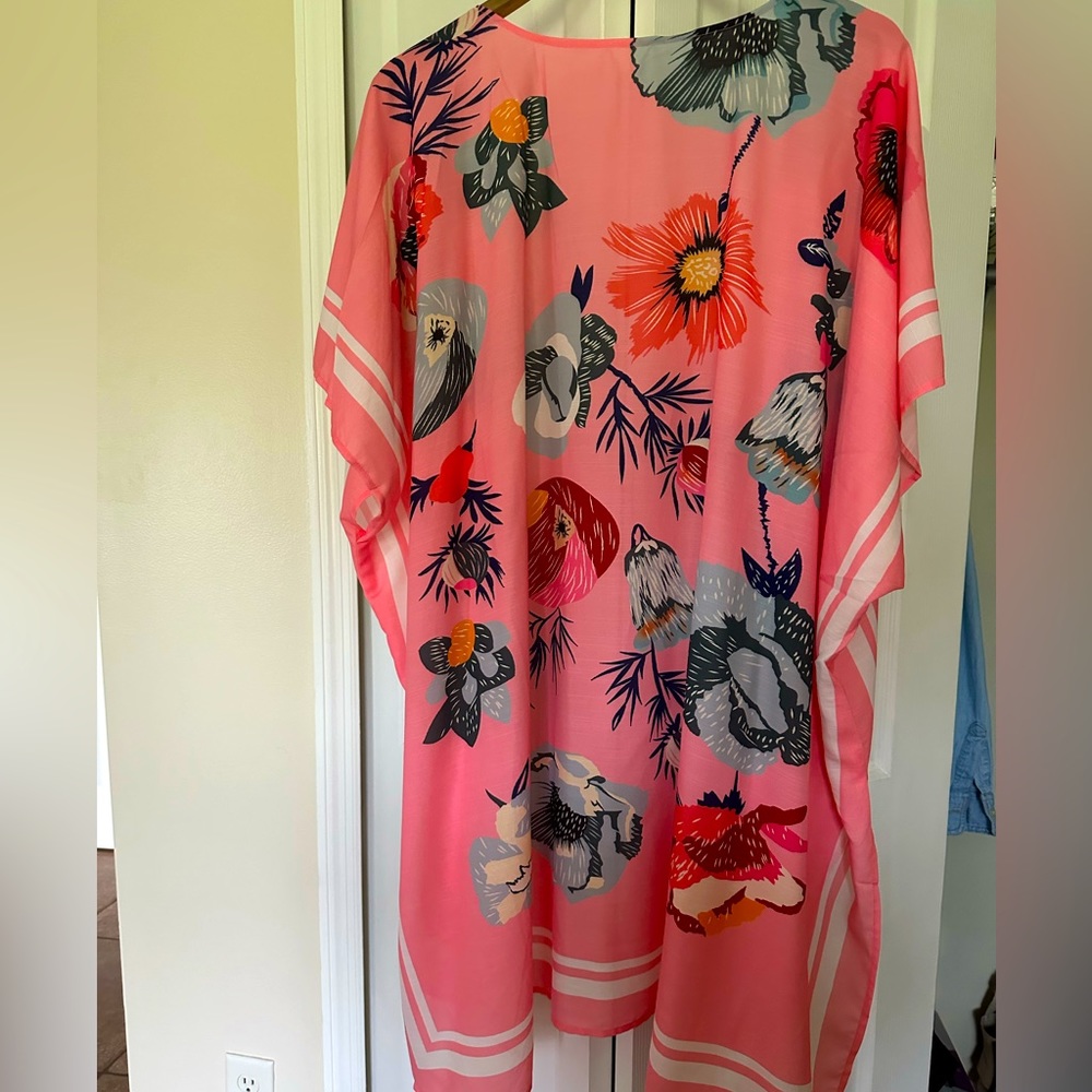 Unbranded Drape Front Floral Kimono